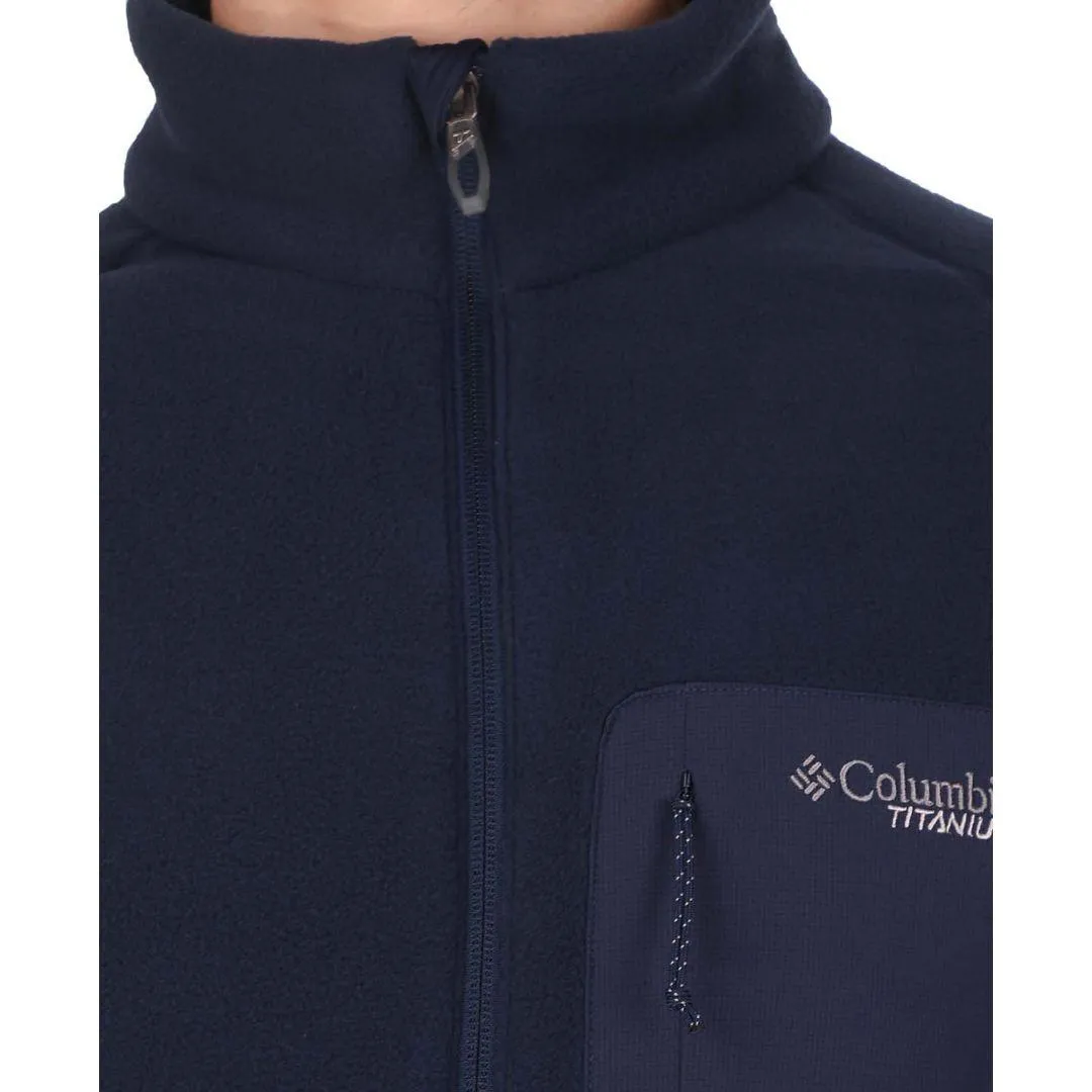 Columbia Men Navy Blue Titan Pass 2.0 II Fleece Jacket