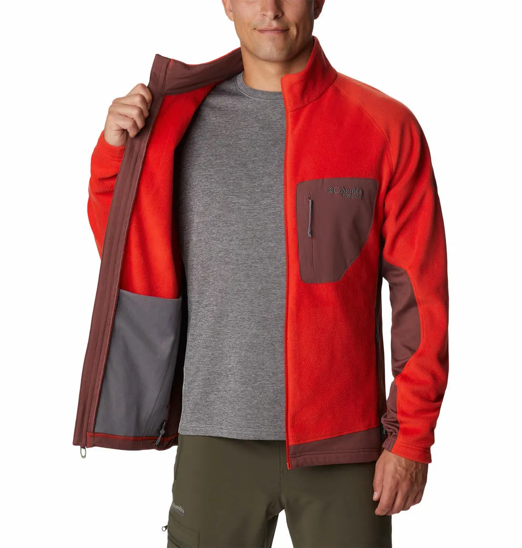 Columbia Men Orange Titan Pass 2.0 II Fleece Jacket