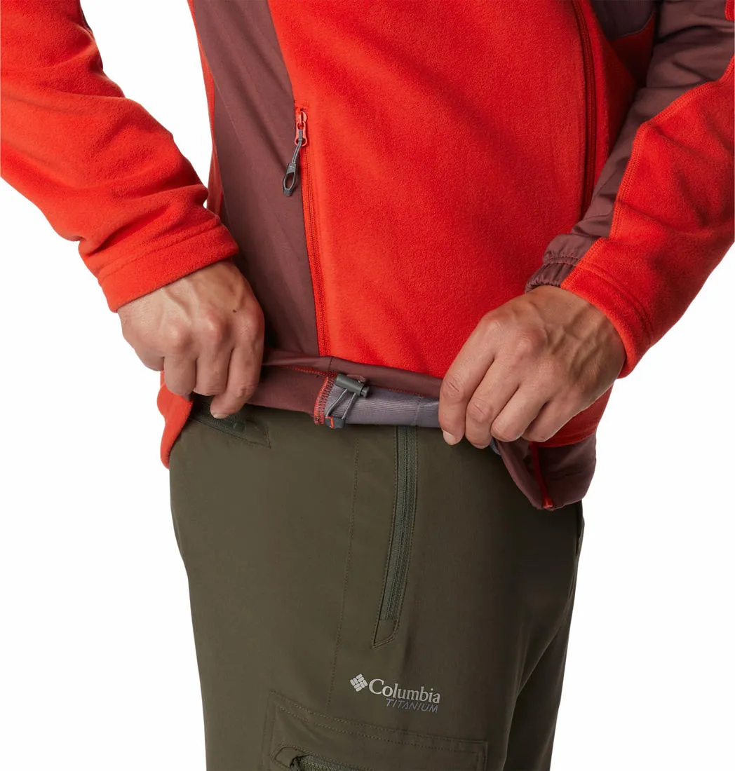 Columbia Men Orange Titan Pass 2.0 II Fleece Jacket