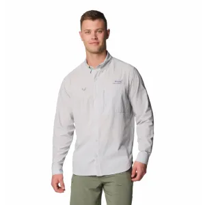 Columbia Mens Black PFG Solar Breeze Woven Long Sleeve Shirt