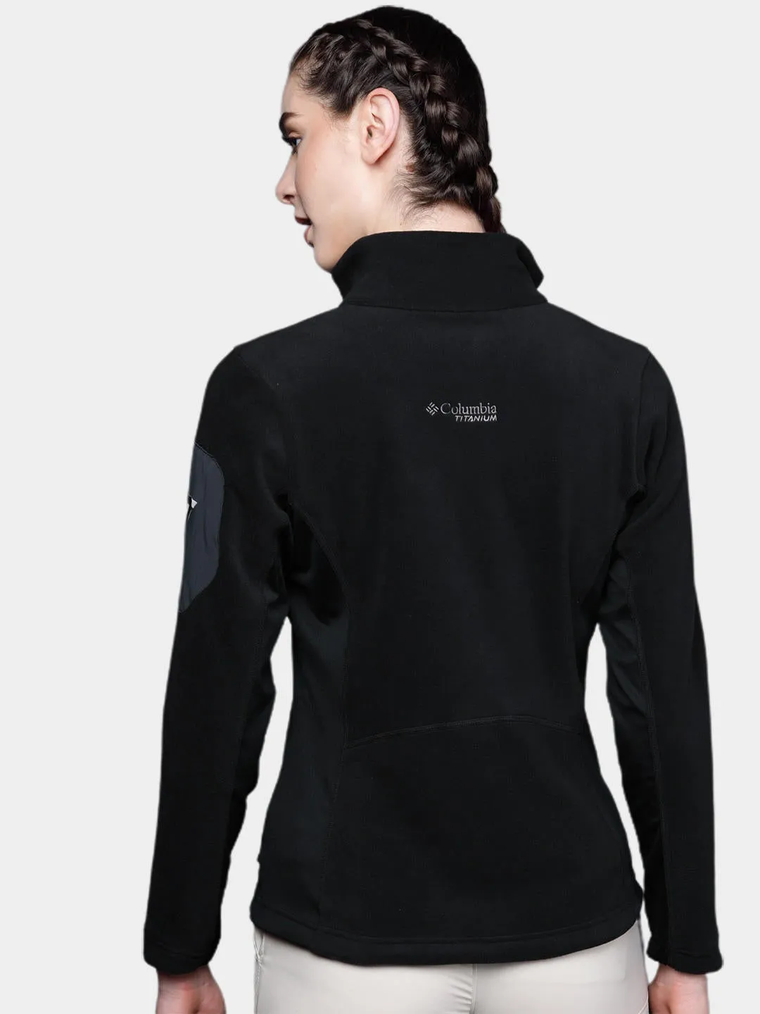 Columbia Women Black Titan Pass 2.0 II Fleece Jacket