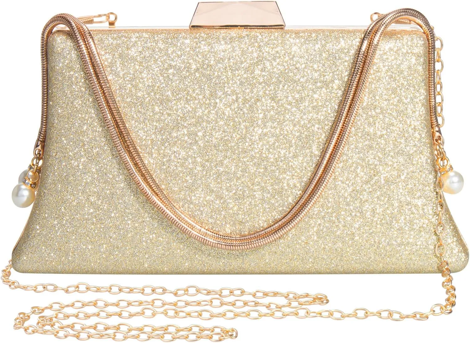 Comeon Evening Clutch Bag for Women Elegant Glitter Sequin Clutch Purses Bling Wedding Handbag Party Cocktail Formal Purse