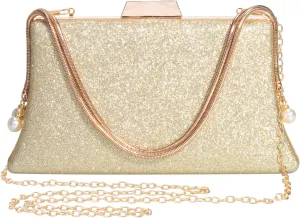 Comeon Evening Clutch Bag for Women Elegant Glitter Sequin Clutch Purses Bling Wedding Handbag Party Cocktail Formal Purse