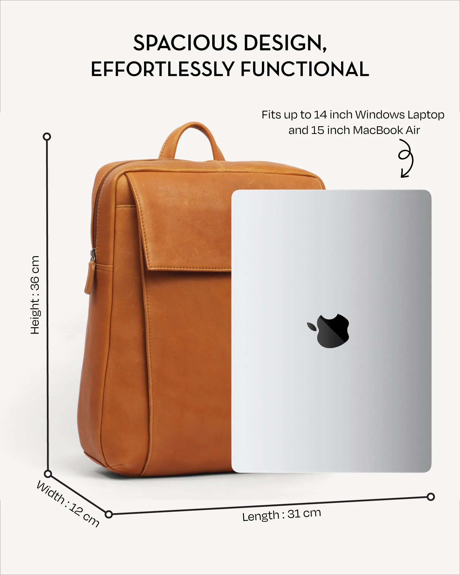 Copenhagen Backpack - Vintage Caramel