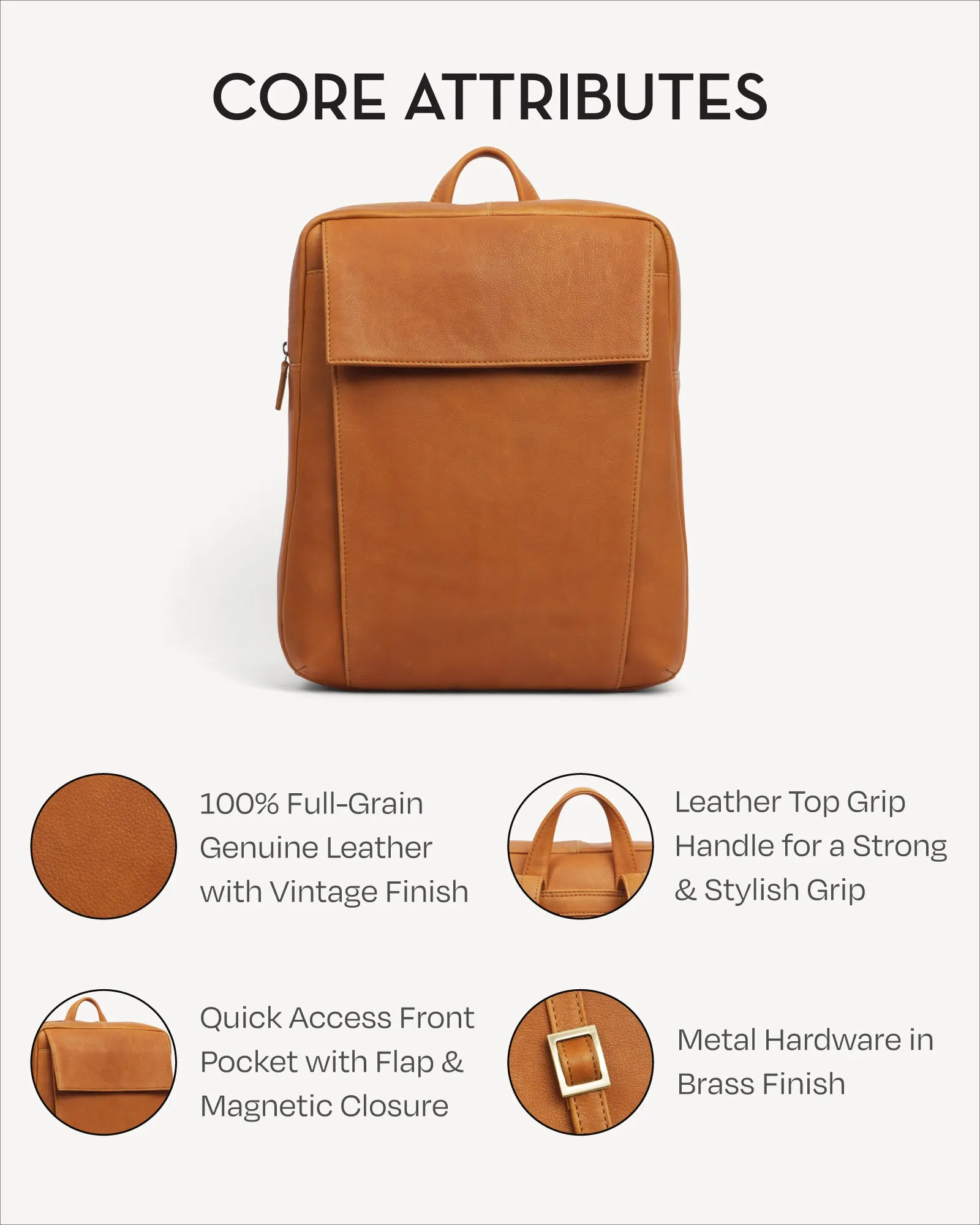Copenhagen Backpack - Vintage Caramel