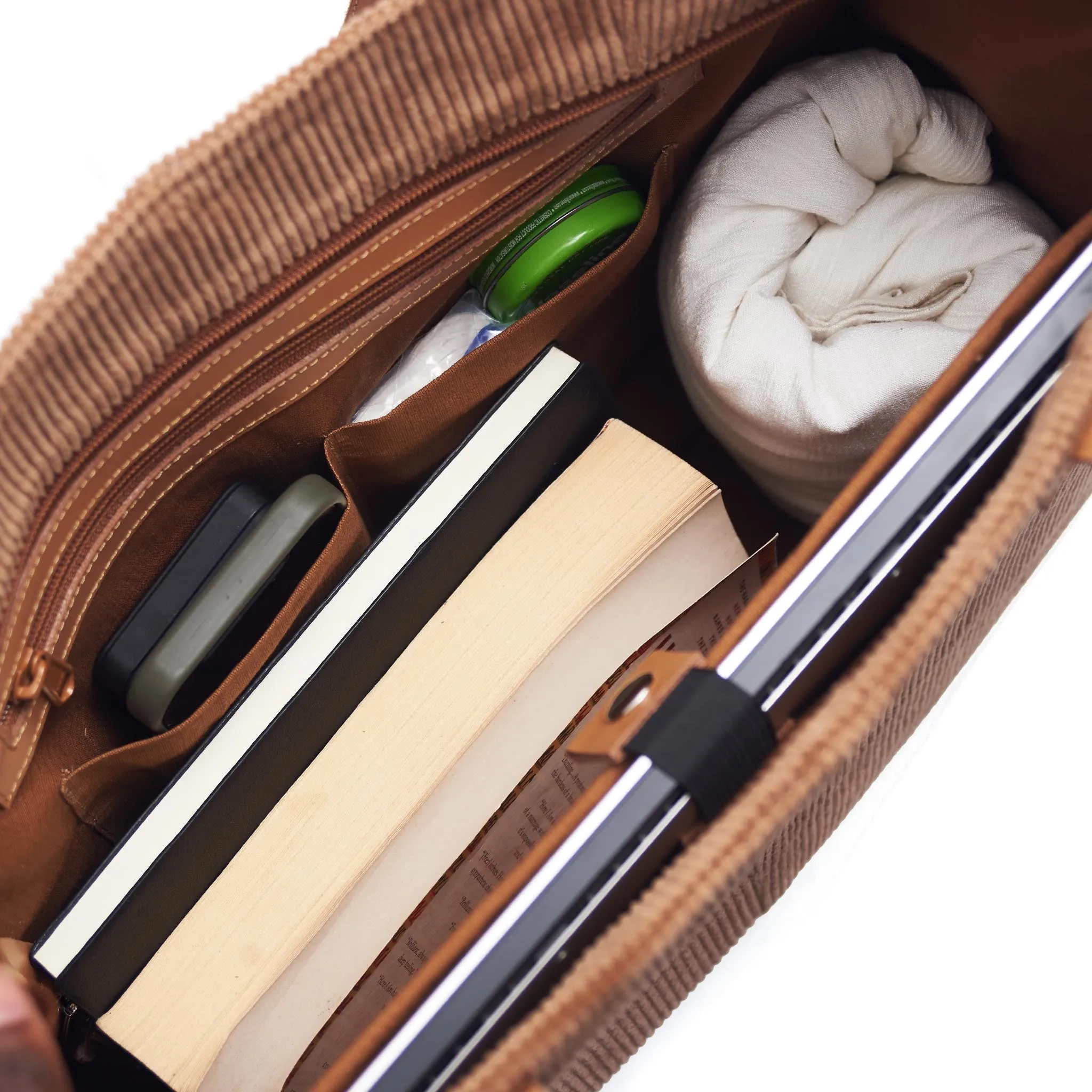 Corduroy Tawny Office Tote