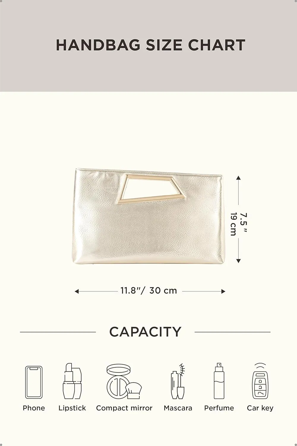 Coucoland Clutch Purse for Women - Evening Bags PU Leather Glitter Fashion Purse Handbag for Wedding Party Daily