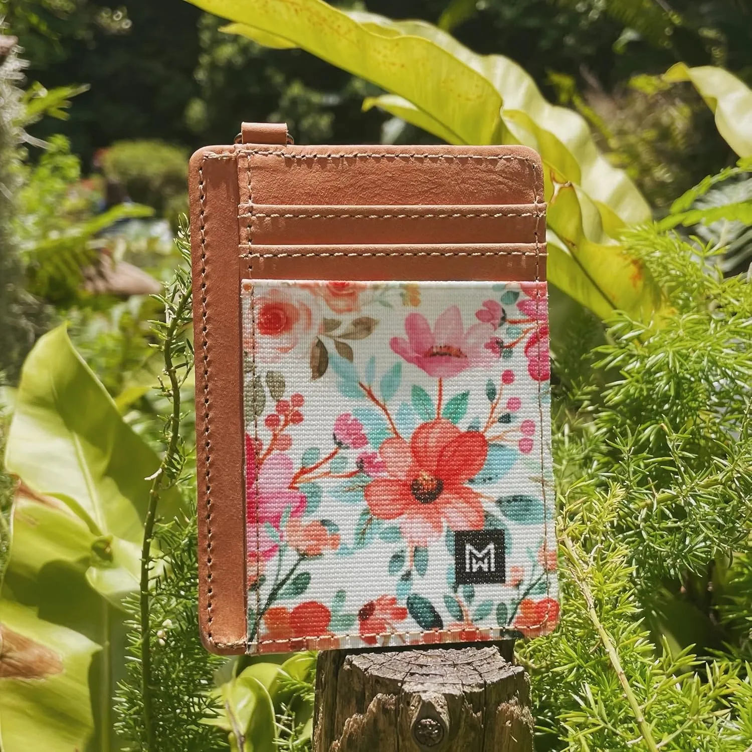 Credit Card Holder Wallet for Women Slim Minimalist Wallet RFID Blocking Leather Wallets Elastic Front Pocket Wallet for Women