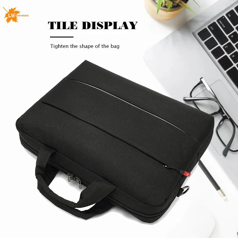 custom logo bag Men's Handbags Women's bag Laptop bag Sleeve Case Protective Shoulder Bag  briefcases for documents messengerbag