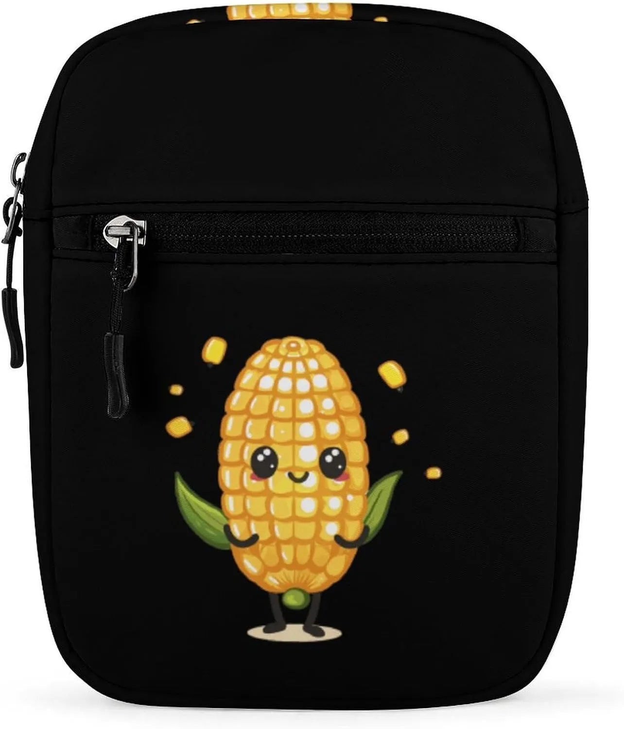 Cute Corn Small Crossbody Bags Mini Shoulder Bag Travel Messenger Bag for Men Women