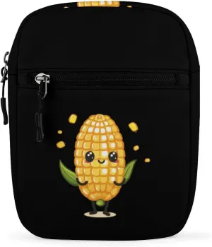 Cute Corn Small Crossbody Bags Mini Shoulder Bag Travel Messenger Bag for Men Women