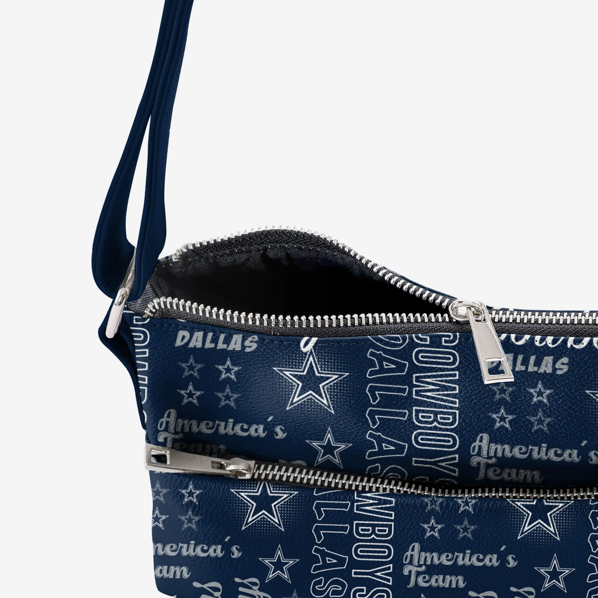 Dallas Cowboys Spirited Style Printed Collection Foldover Tote Bag