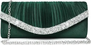 Dasein Clutch Purses for Women Evening Bags Formal Clutches with Rhinestones for Wedding Party Prom Dressy Purse