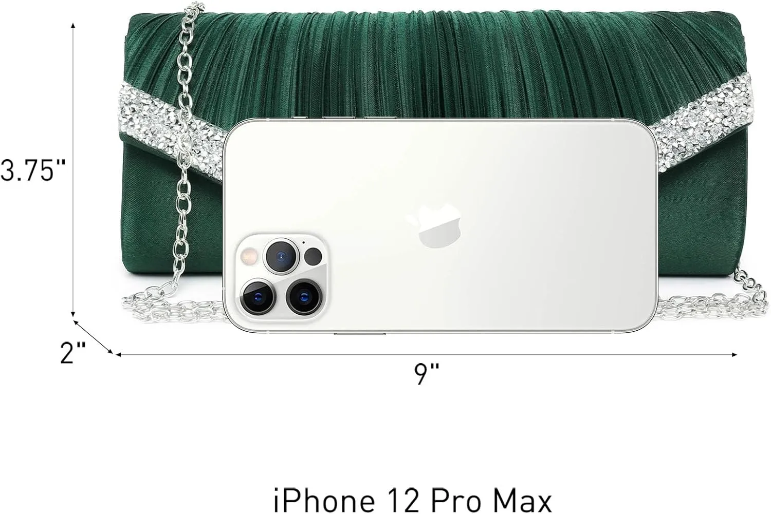 Dasein Clutch Purses for Women Evening Bags Formal Clutches with Rhinestones for Wedding Party Prom Dressy Purse