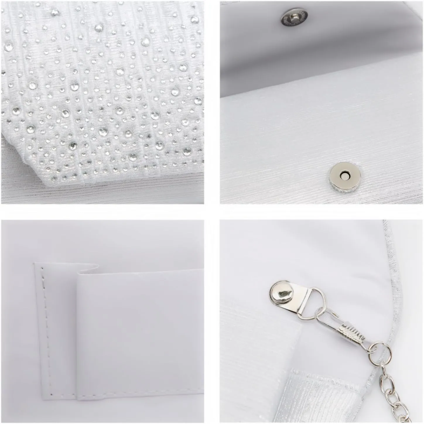 Dasein Women Evening Bags Wedding Purses Handbags Party Clutches Cocktail Prom Formal Clutch with Glitter Rhinestones