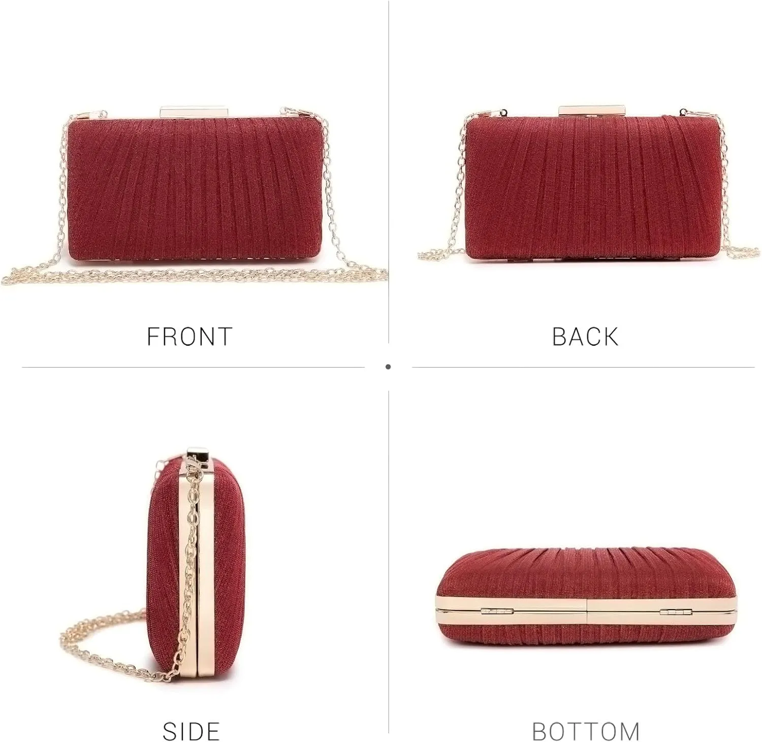 Dasein Women Evening Purses Clutch Bags Formal Party Clutches Wedding Purses Cocktail Prom Handbags