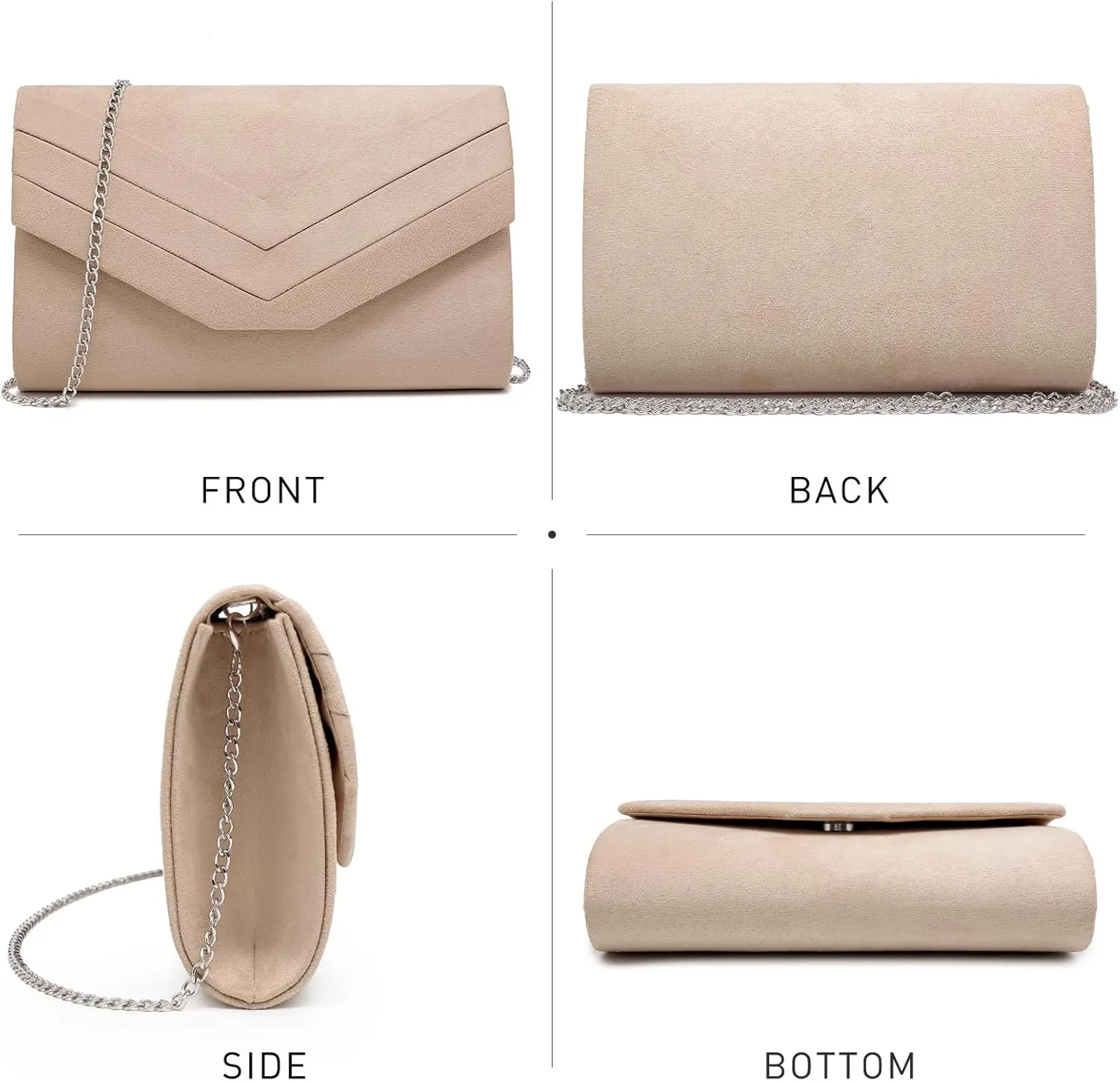 Dasein Women's Evening Bags Formal Party Clutches Wedding Purses Cocktail Prom Handbags