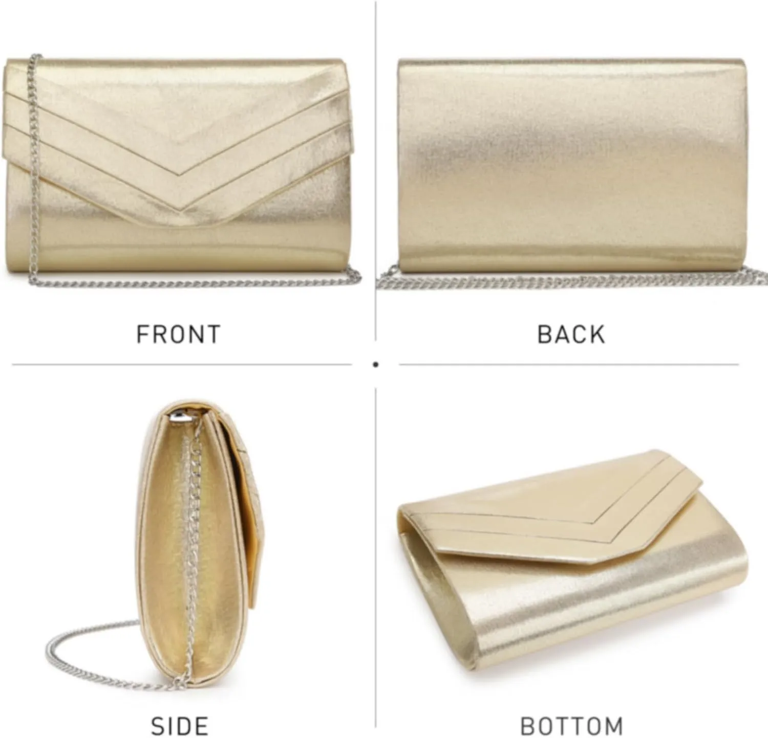 Dasein Women's Evening Bags Formal Party Clutches Wedding Purses Cocktail Prom Handbags
