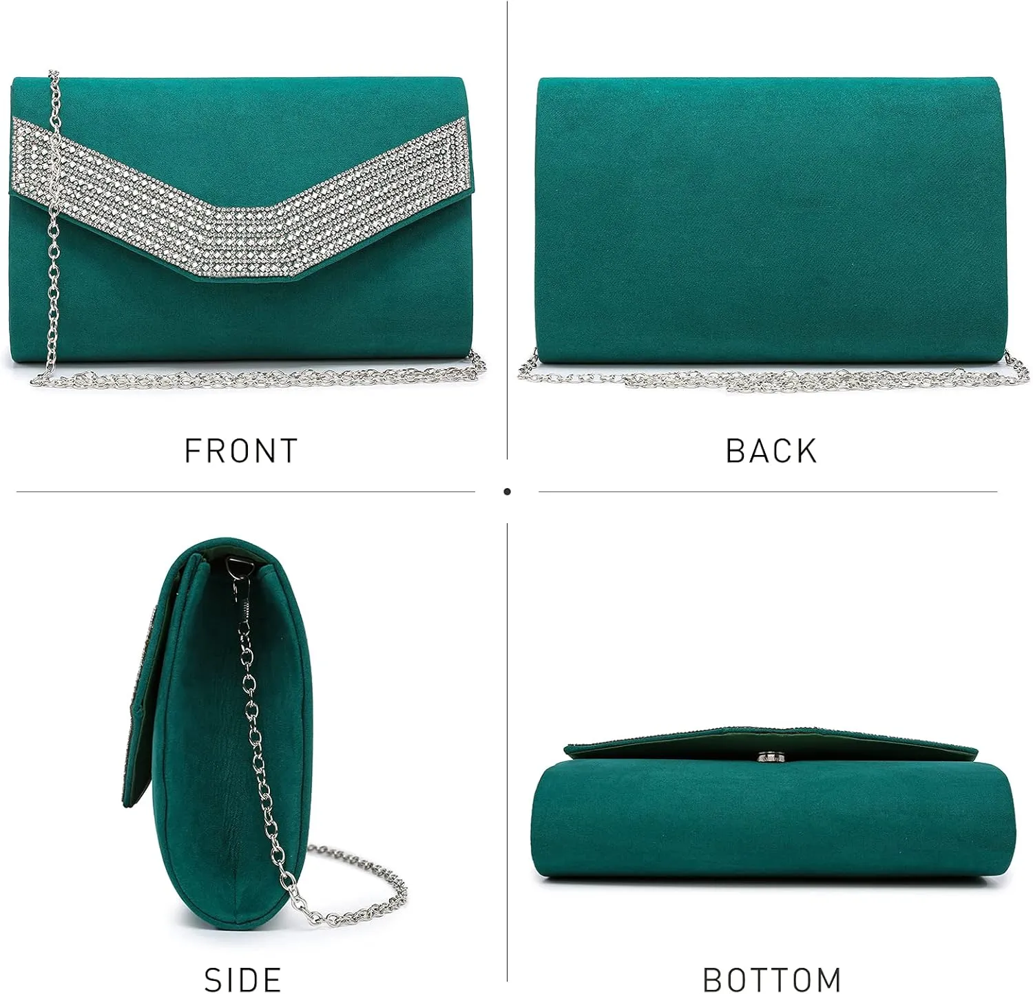 Dasein Women's Evening Bags Formal Party Clutches Wedding Purses Cocktail Prom Handbags