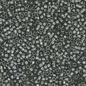 DB 2394, Fancy Lined Platinum - Miyuki Delica Beads - Size 11 - 5 grams - Japanese Cylinder Glass  Seed Beads - Wholesale & Retail