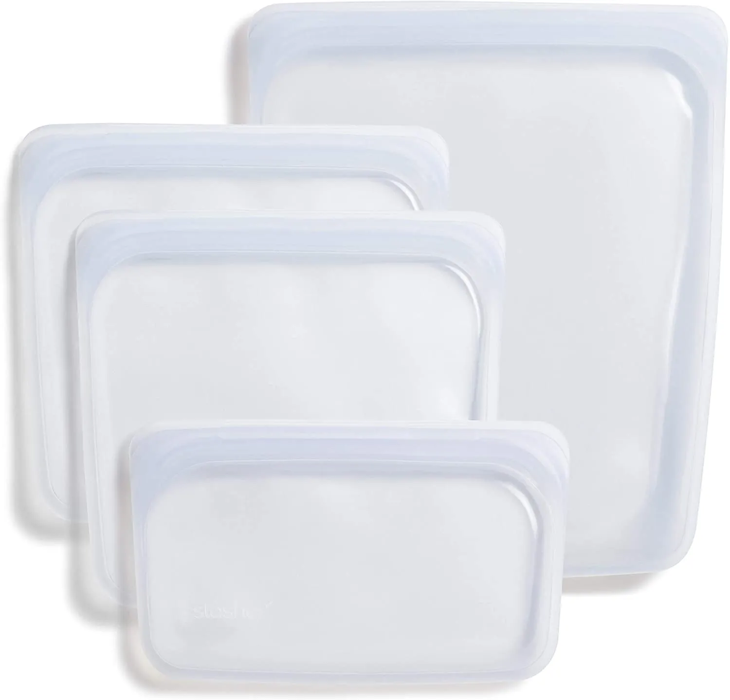 DE  Platinum Silicone Food Grade Reusable Storage Bag, Mojave (Bundle 4-Pack Large) | Reduce Single-Use Plastic | Cook, Store, Sous Vide, or Freeze | Leakproof, Dishwasher-Safe, Eco-friendly