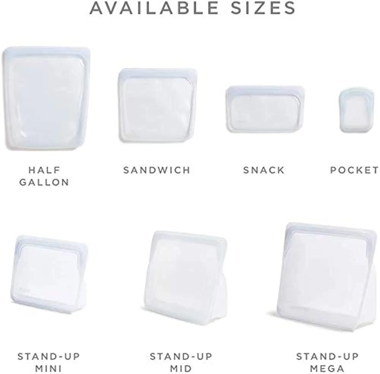 DE  Platinum Silicone Food Grade Reusable Storage Bag, Mojave (Bundle 4-Pack Large) | Reduce Single-Use Plastic | Cook, Store, Sous Vide, or Freeze | Leakproof, Dishwasher-Safe, Eco-friendly