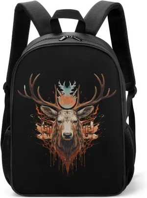 Deer Elks Backpack Travel Backpack Daypack Purse Shoulder Bag Casual Daily Bag for Unisex