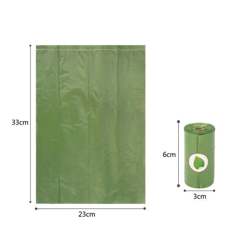 Degradable Pet Waste Bags Green 4 Rolls 1 Dispenser