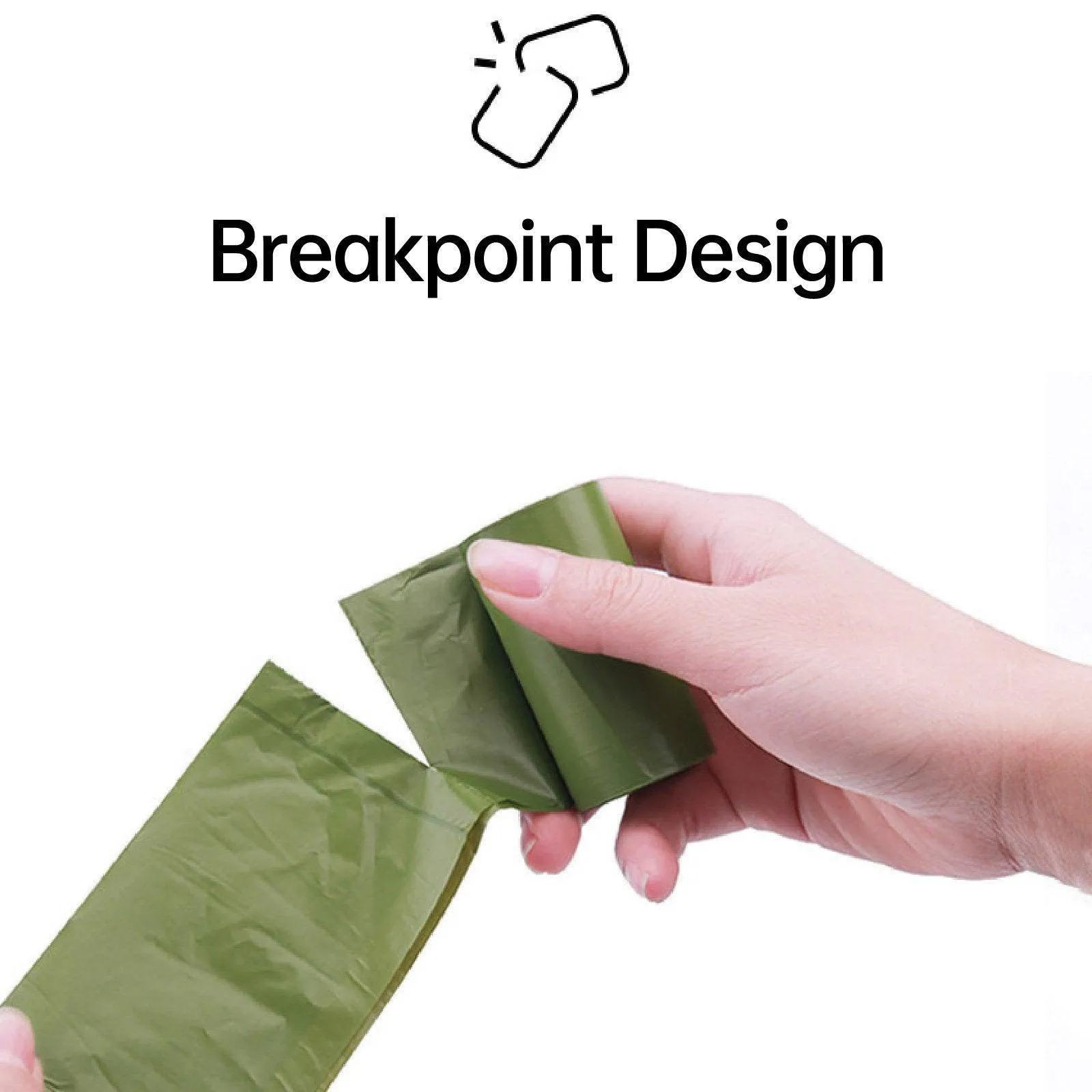 Degradable Pet Waste Bags Green 4 Rolls 1 Dispenser