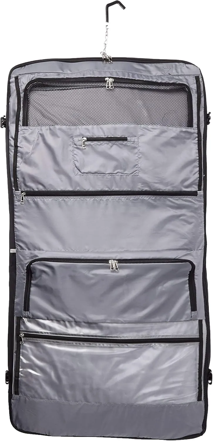 DELSEY Paris Garment Bags Deluxe Garment Hanging Travel Bag, Black, 45 Inch