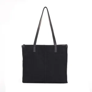 Denim Charcoal Office Tote