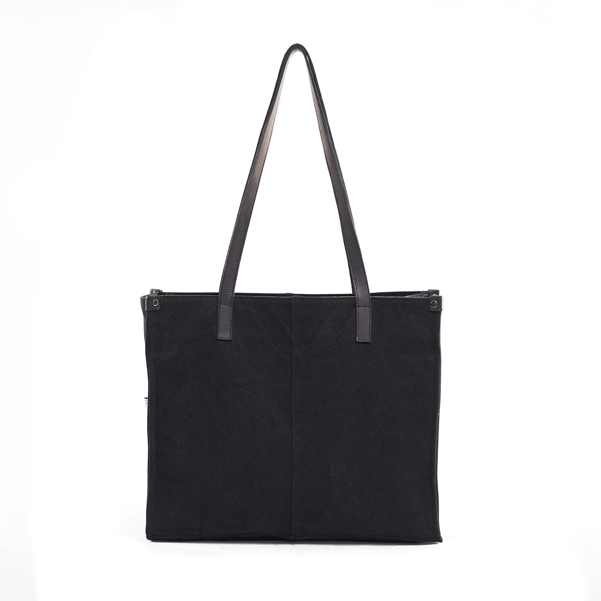 Denim Charcoal Office Tote