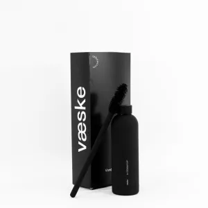 DESIGNSTUFF Hydration Duo, Bottle Brush & Water Bottle Gift Set, Black