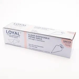 Disposable Piping Bags Pack 22in /56cm Clear