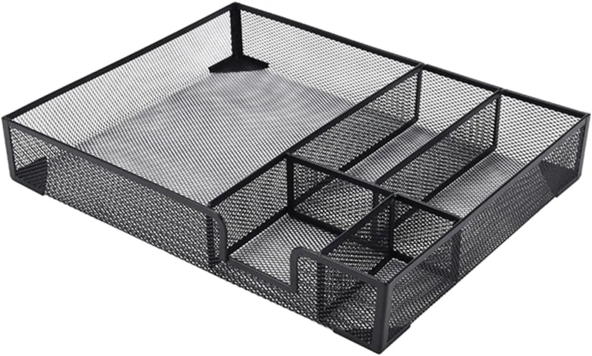 Document Organizer Box Mesh File Holder Gold File Organizer for Desk Office Organization