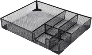 Document Organizer Box Mesh File Holder Gold File Organizer for Desk Office Organization