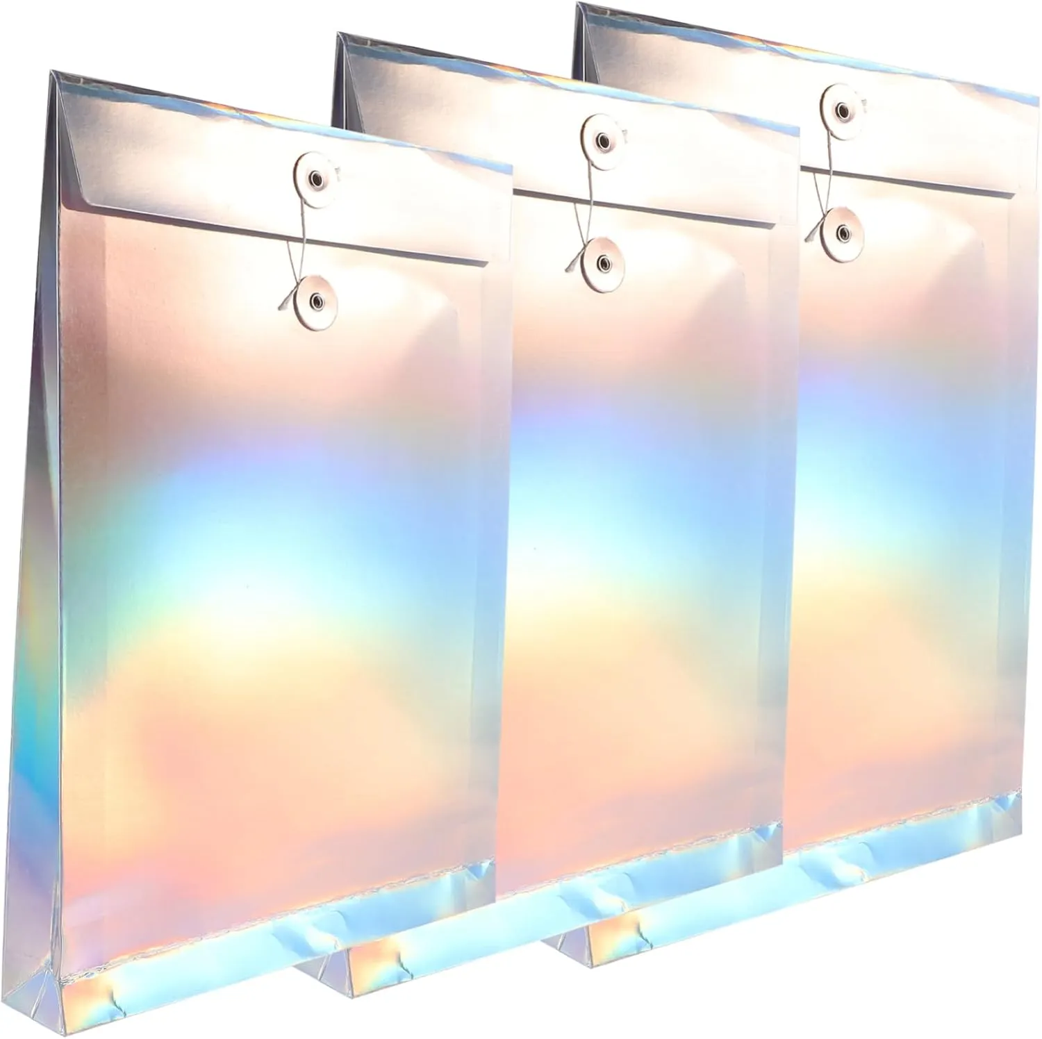 DOITOOL Ganize Tax Papers Contracts Bills 3pcs Holographic Paper File Folders Office File Organizers Bag Organizer Bag Divider