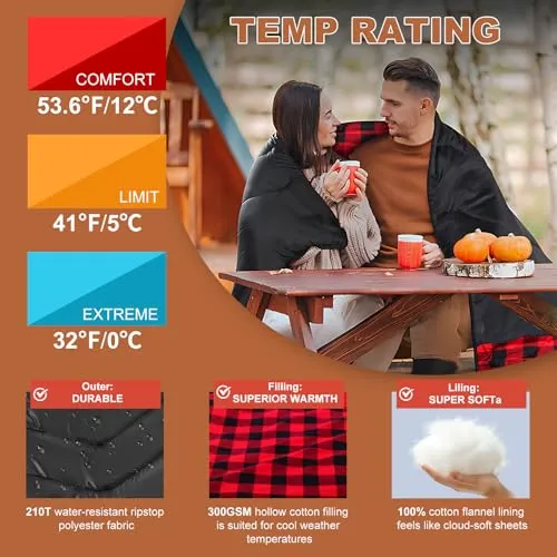 Double Sleeping Bag for Adults Kids Camping,XL Queen Size Sleeping Bags