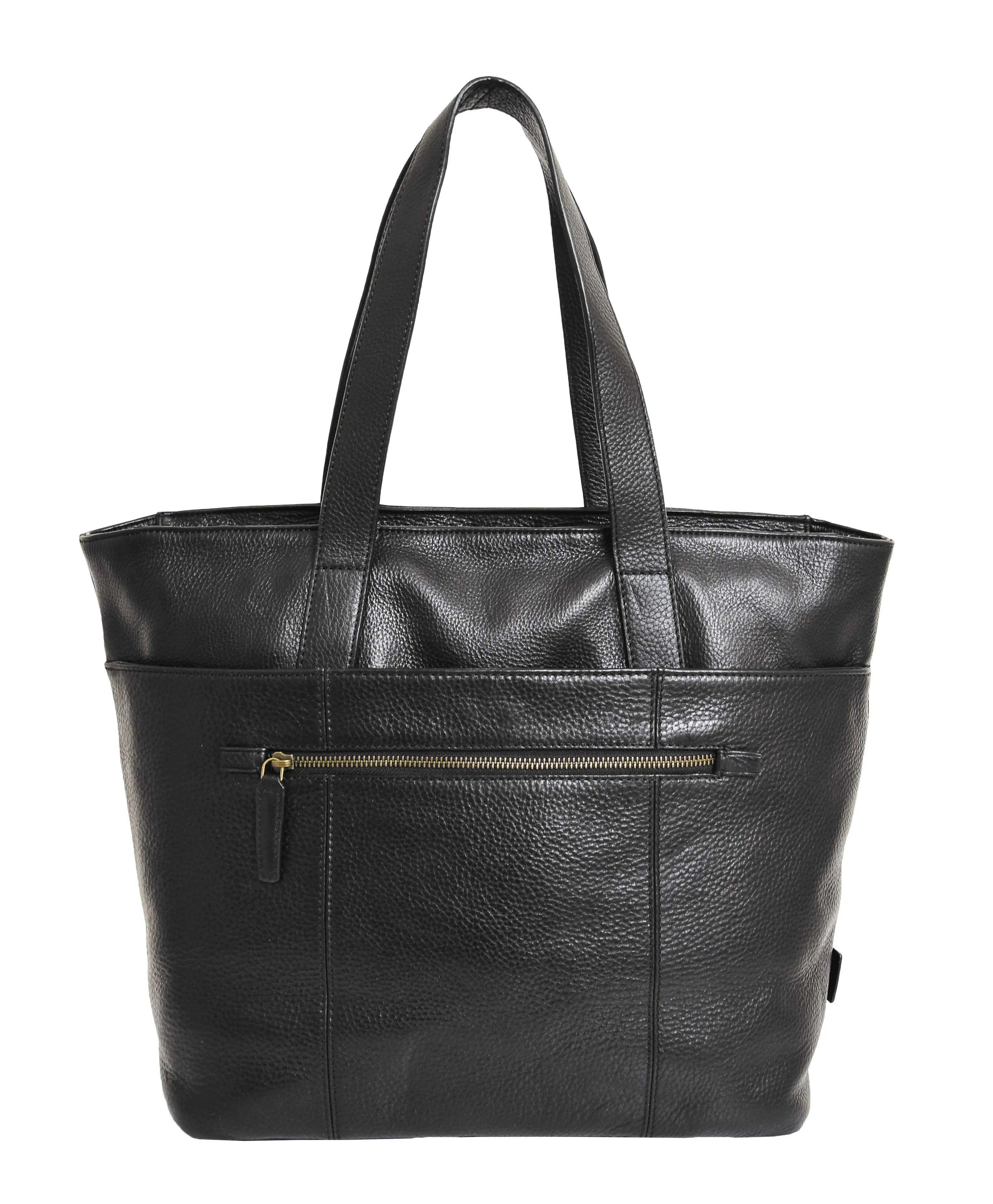 DR288 Women’s Genuine Black Leather Shoulder Bag