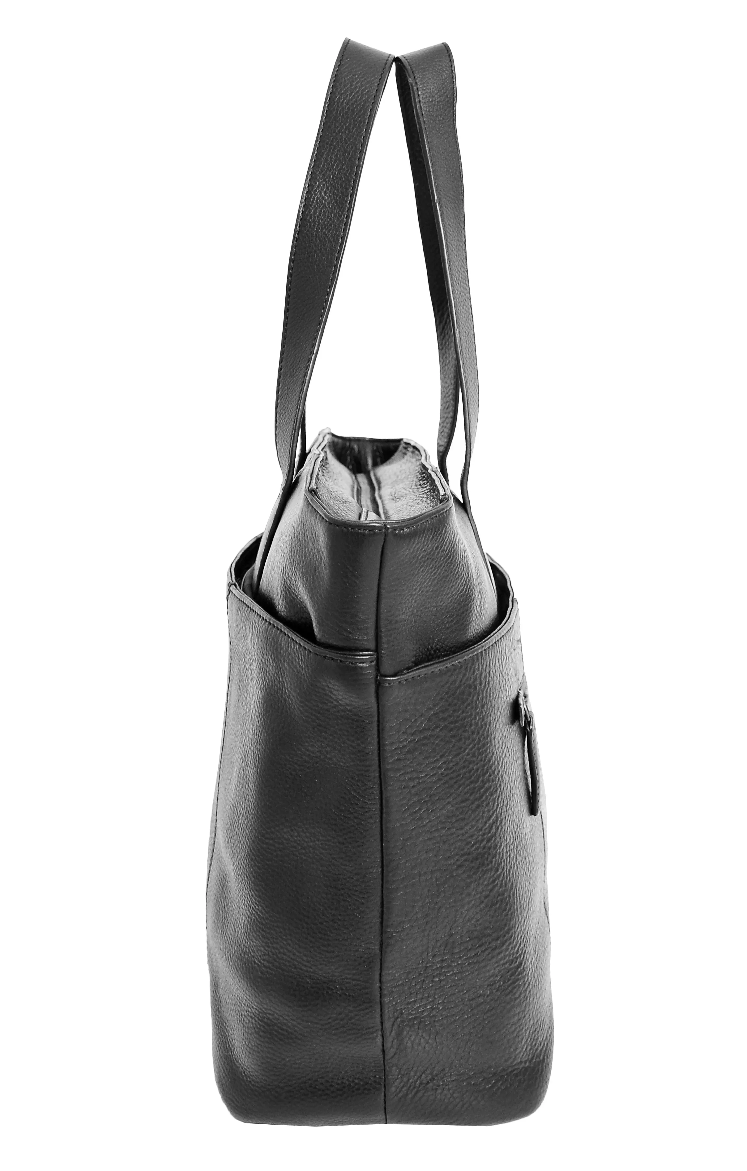DR288 Women’s Genuine Black Leather Shoulder Bag