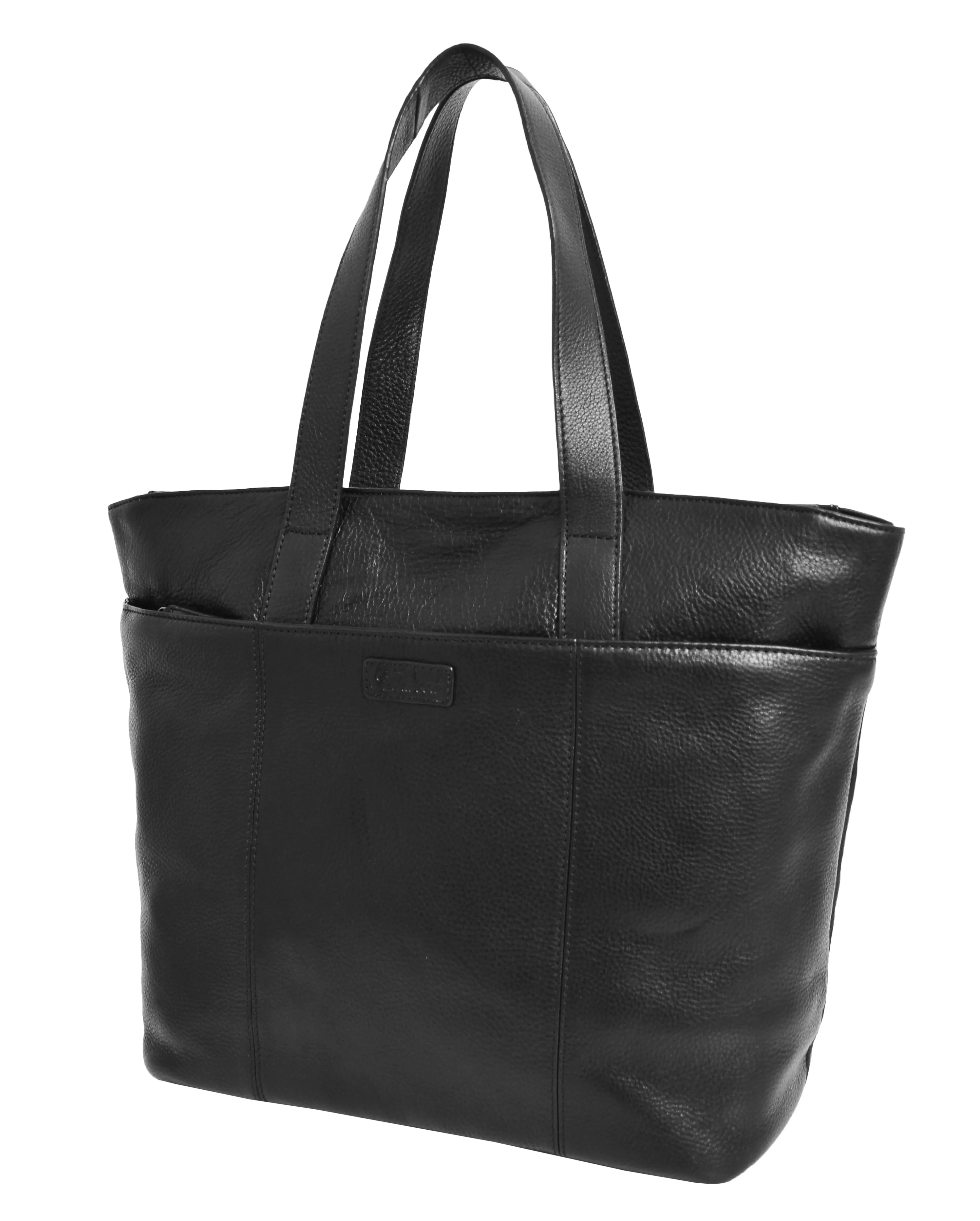 DR288 Women’s Genuine Black Leather Shoulder Bag