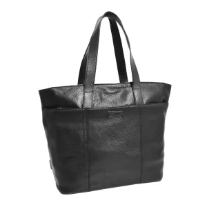 DR288 Women’s Genuine Black Leather Shoulder Bag