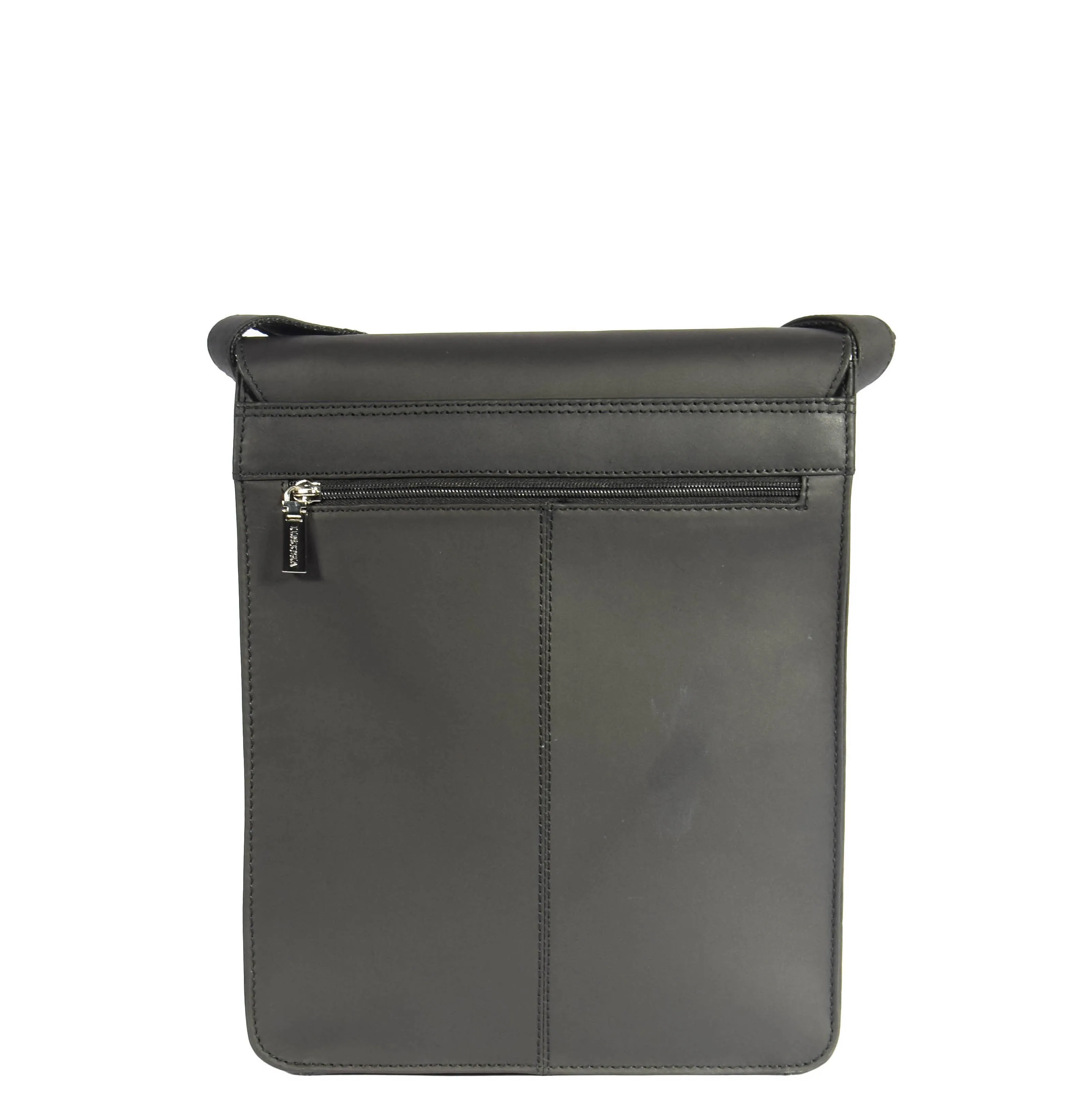 DR391 Men's Leather Satchel Cross Body Bag Black