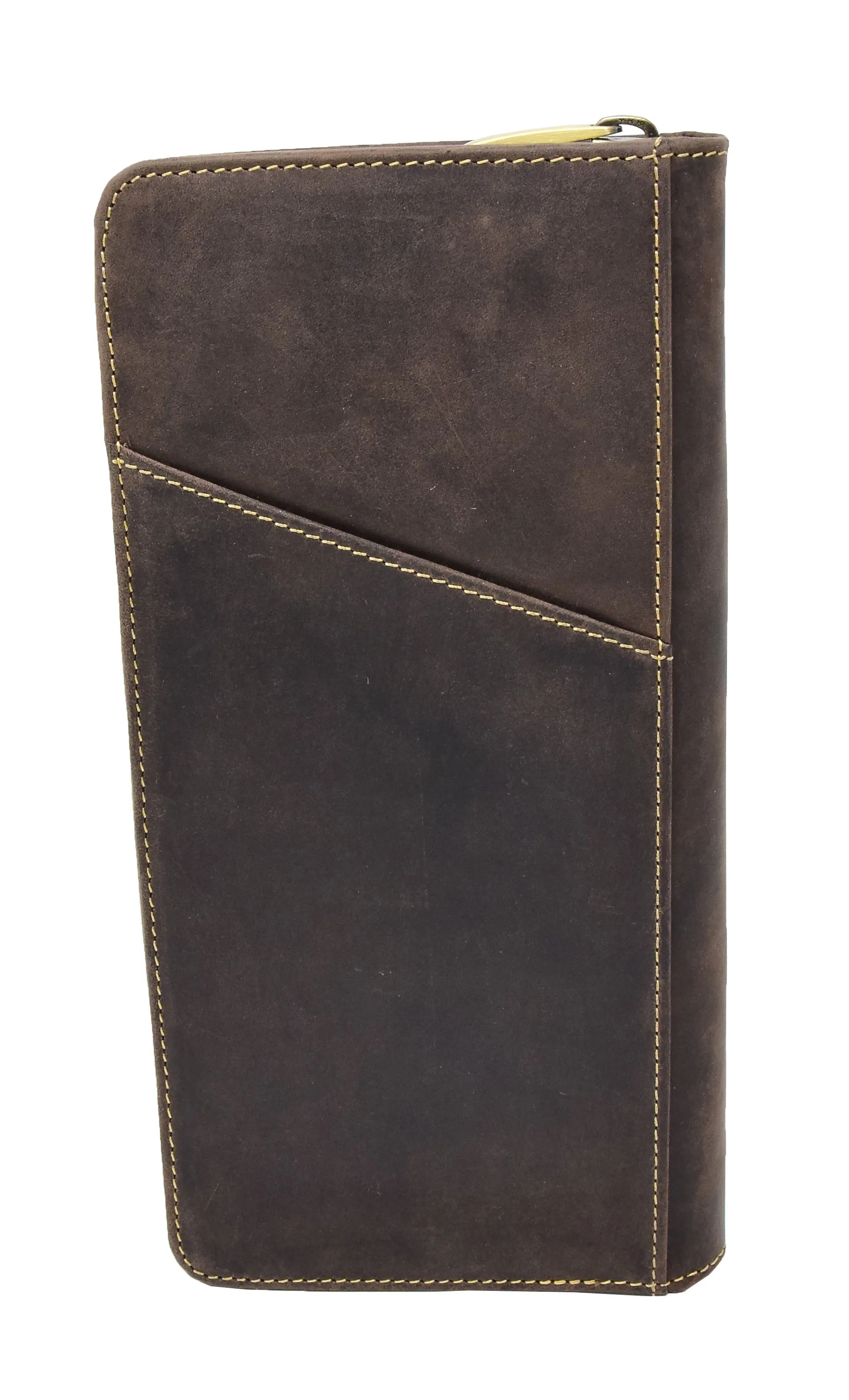 DR405 Vintage Leather Travel Documents Wallet Brown