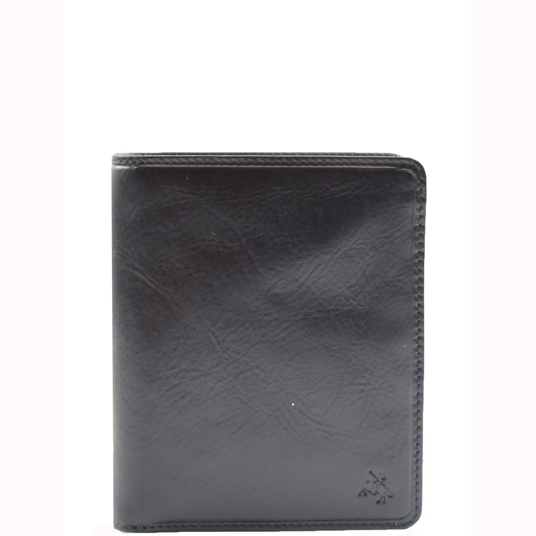 DR662 Men's Stylish Leather Bi-Fold Jacket Wallet Black