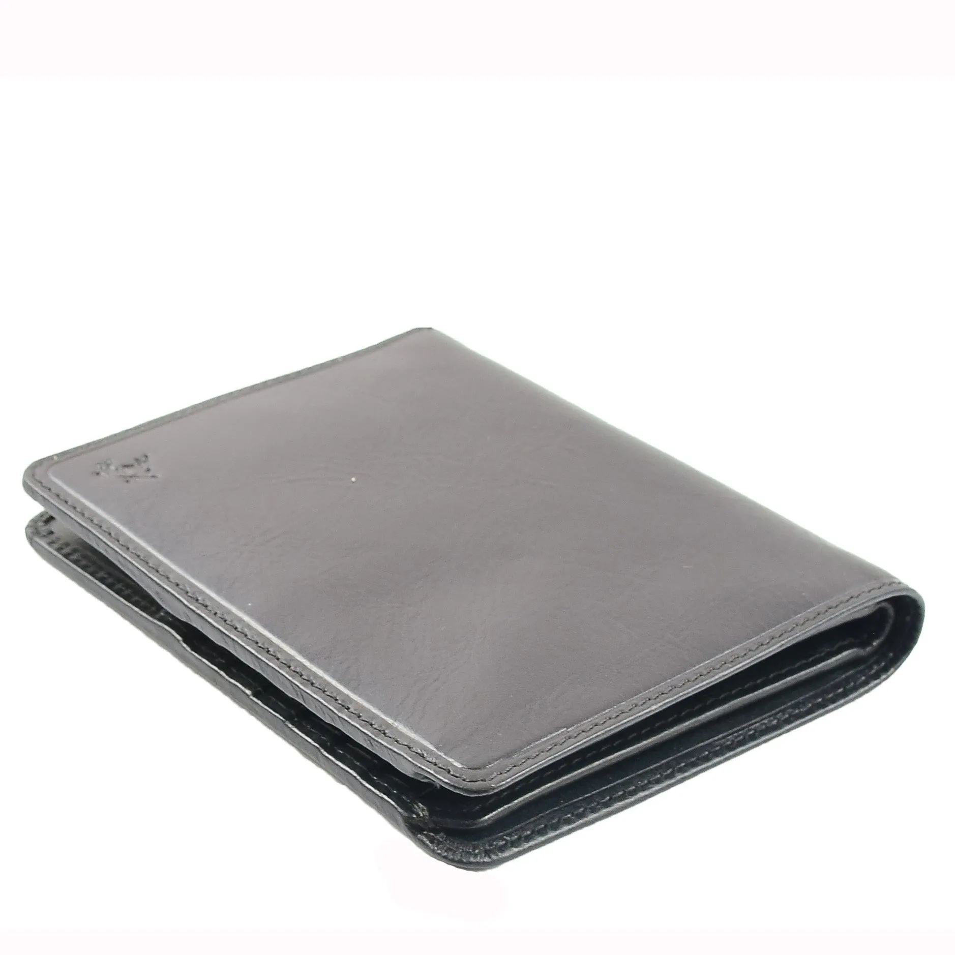 DR662 Men's Stylish Leather Bi-Fold Jacket Wallet Black