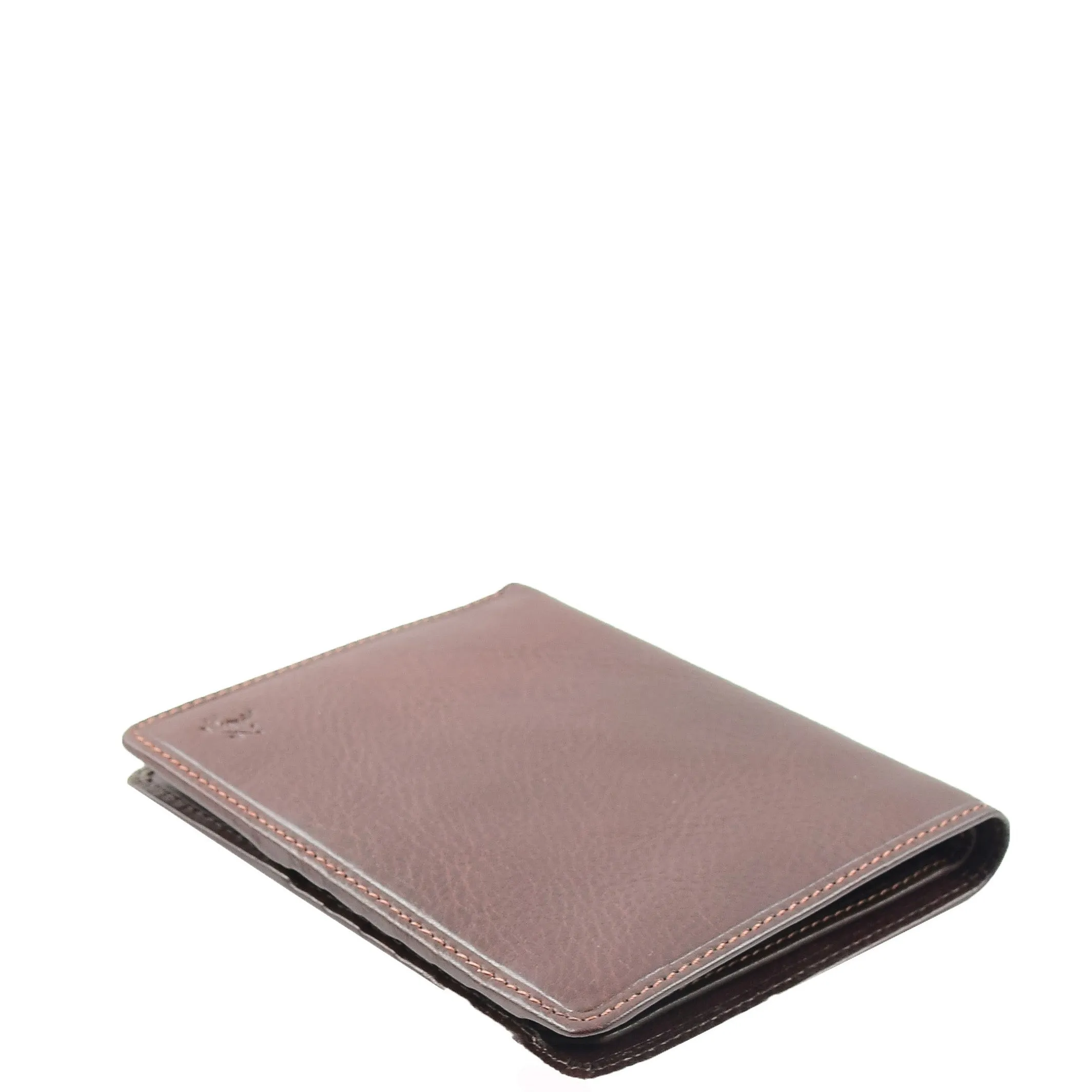 DR662 Men's Stylish Leather Bi-Fold Jacket Wallet Brown