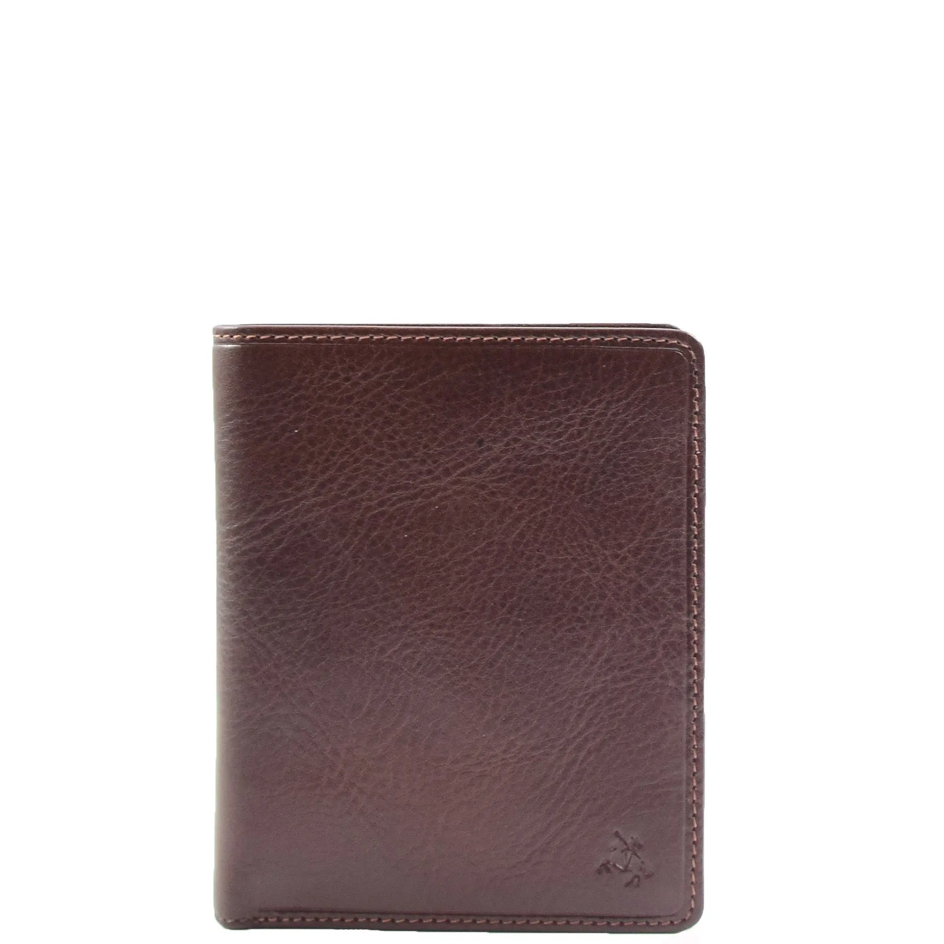 DR662 Men's Stylish Leather Bi-Fold Jacket Wallet Brown
