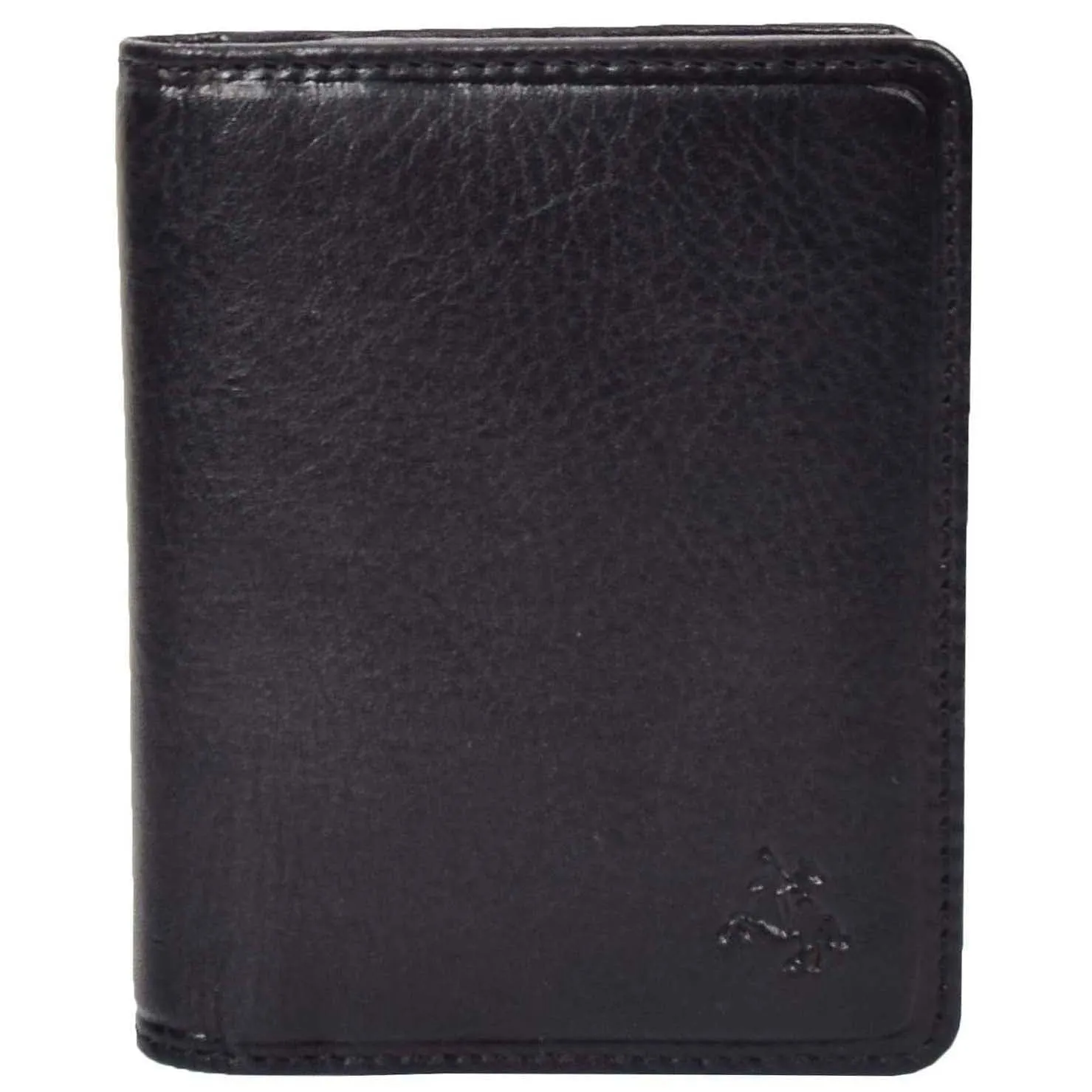 DR665 Men's Slim Real Leather Wallet RFID Credit Cards Holder Black