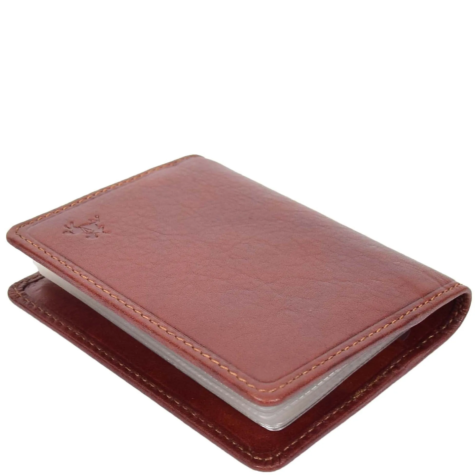 DR665 Men's Slim Real Leather Wallet RFID Credit Cards Holder Tan